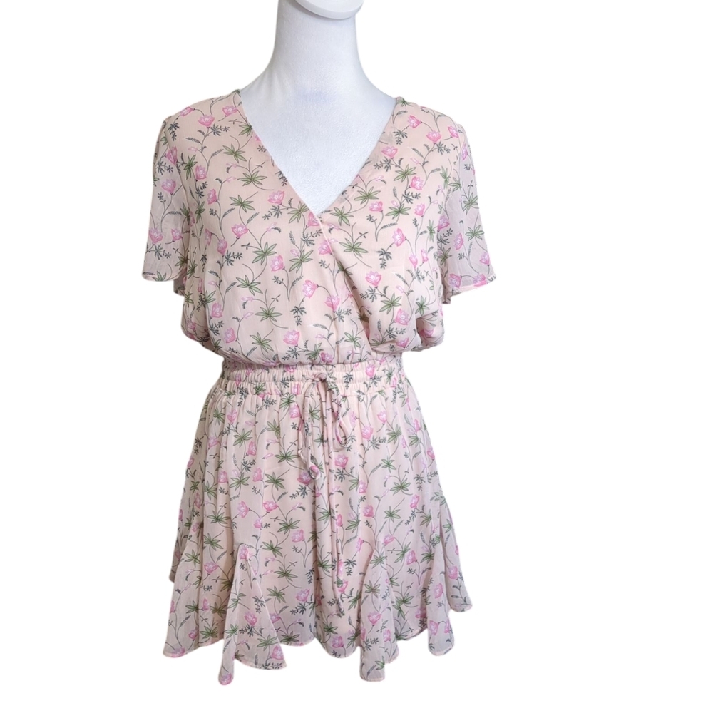 SugarLips Rompers size S floral light pink